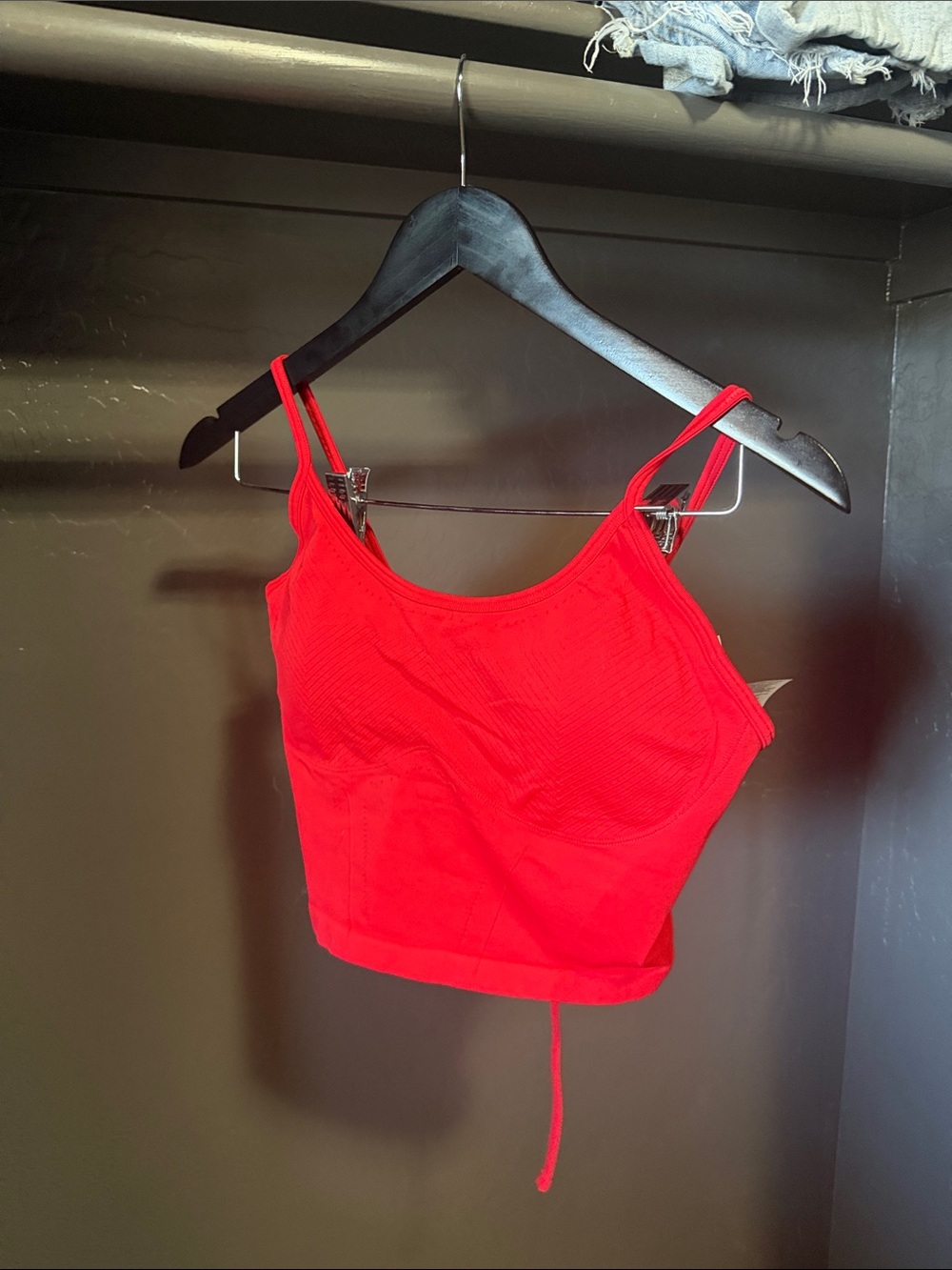 Gymshark Red Cropped Tank Top
